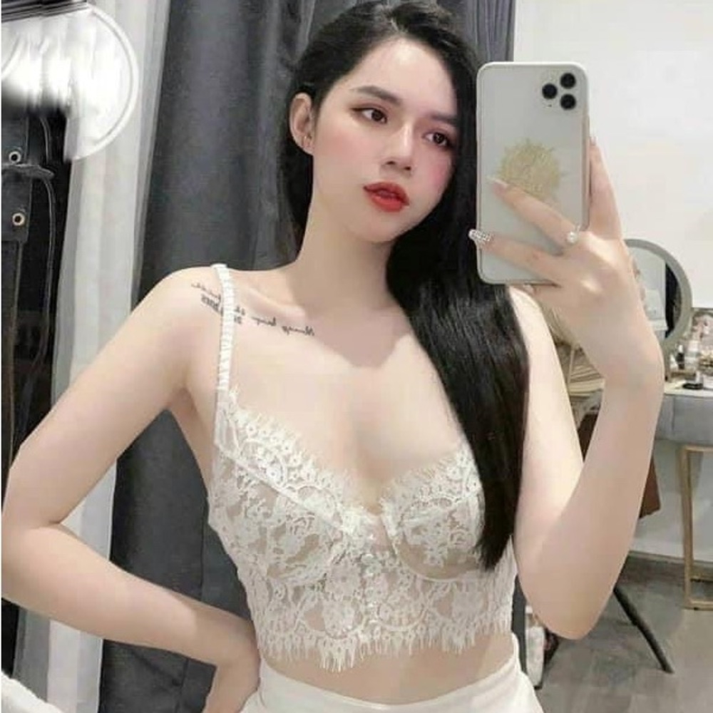 White Lace Top Size S